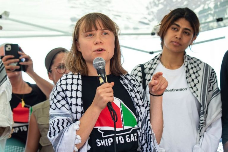 Climate activist Greta Thunberg joins aid ship sailing to Gaza